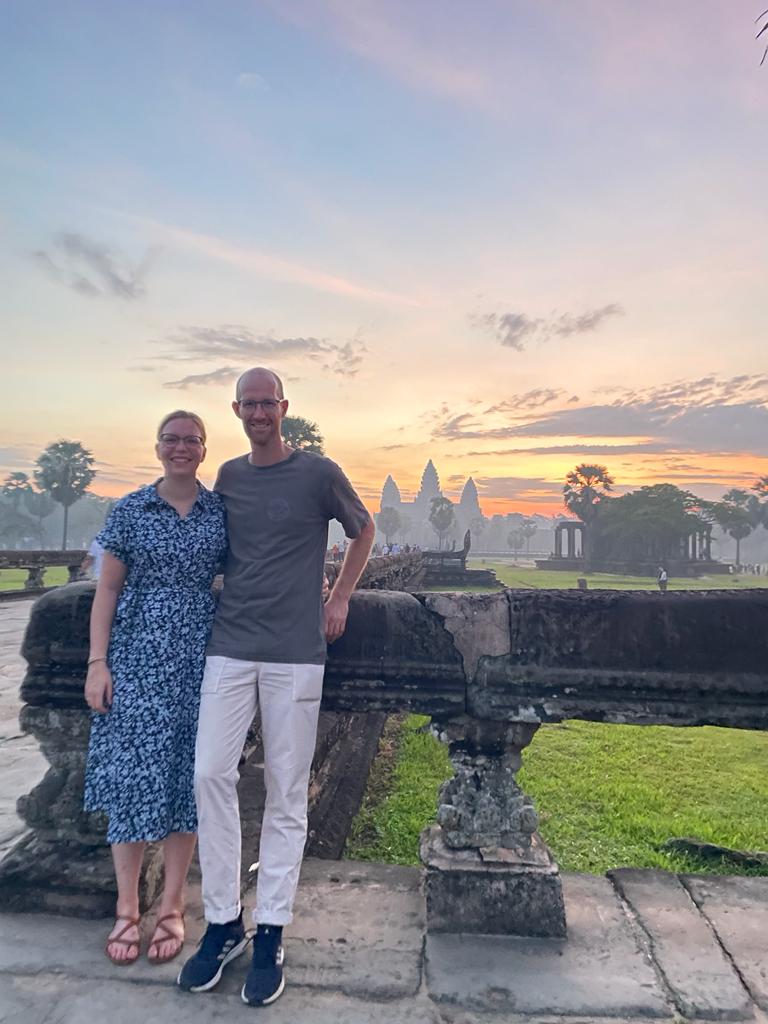 GertJan en Thessa in Cambodja